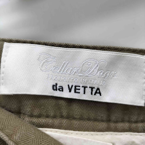 セラードアー Cellar Door イタリア製 ヘリンボーン 2タック コットン ショート パンツ ショーツ メンズ  48